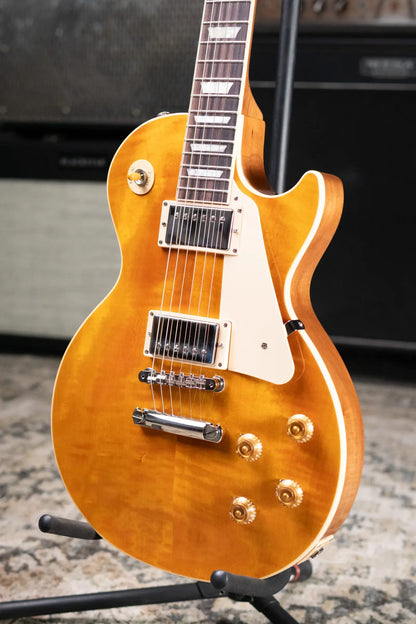 Gibson Les Paul Standard 50s Figured Top Electric Guitar - Honey Amber with Hardshell Case