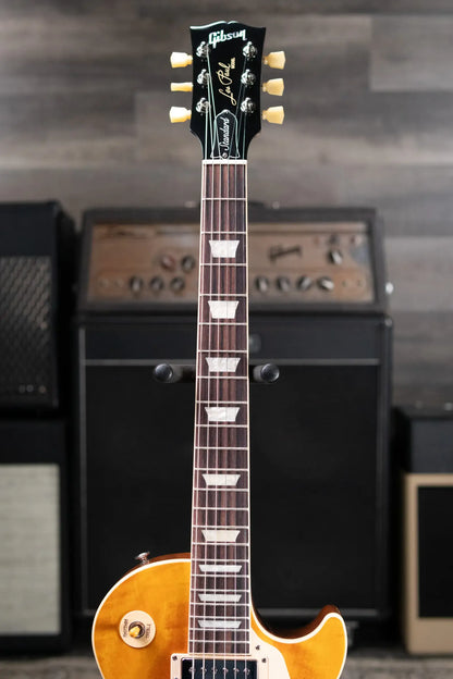 Gibson Les Paul Standard 50s Figured Top Electric Guitar - Honey Amber with Hardshell Case