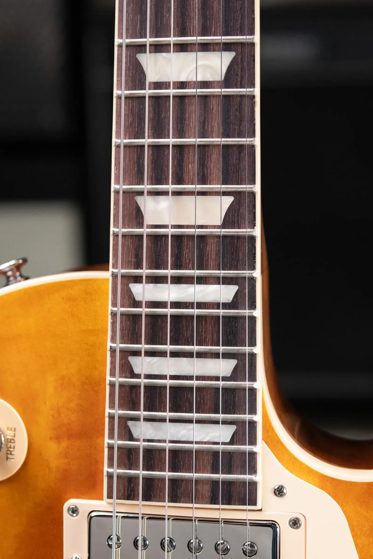 Gibson Les Paul Standard 50s Figured Top Electric Guitar - Honey Amber with Hardshell Case
