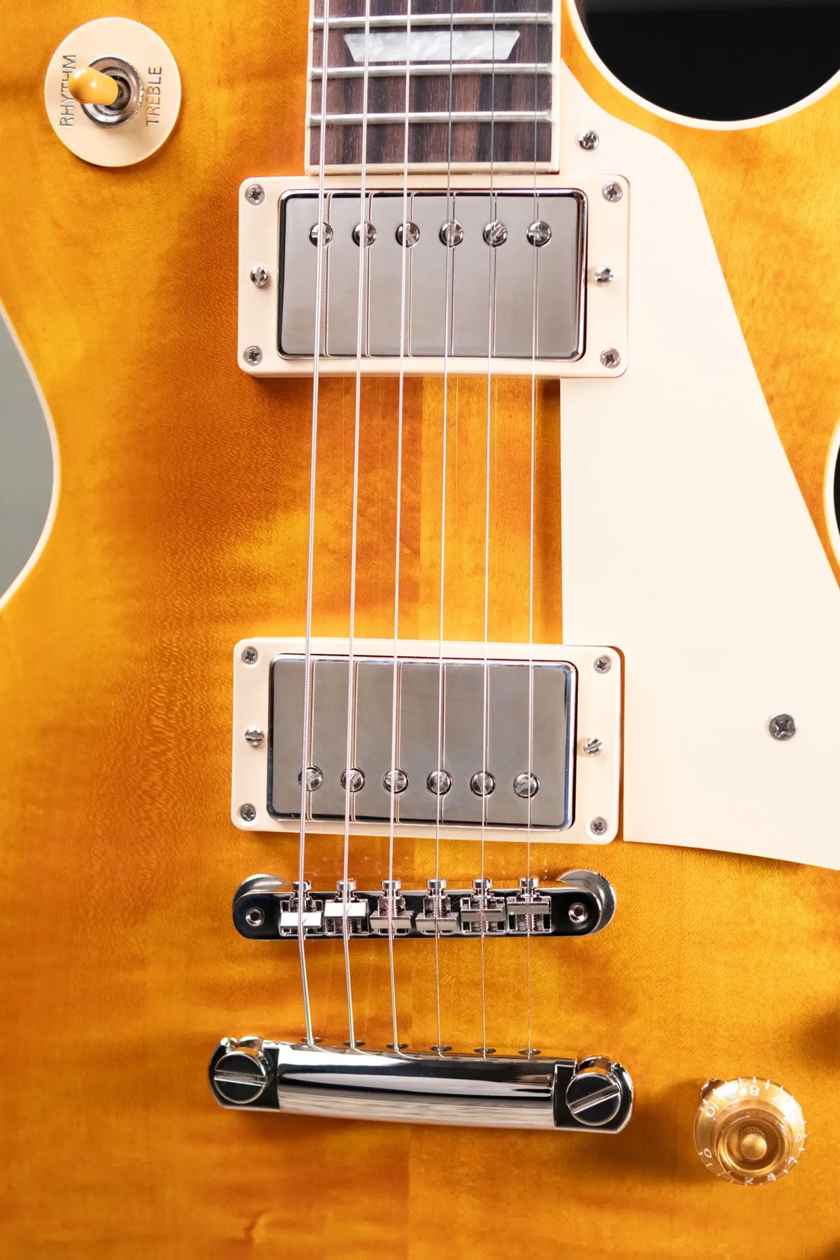 Gibson Les Paul Standard 50s Figured Top Electric Guitar - Honey Amber with Hardshell Case