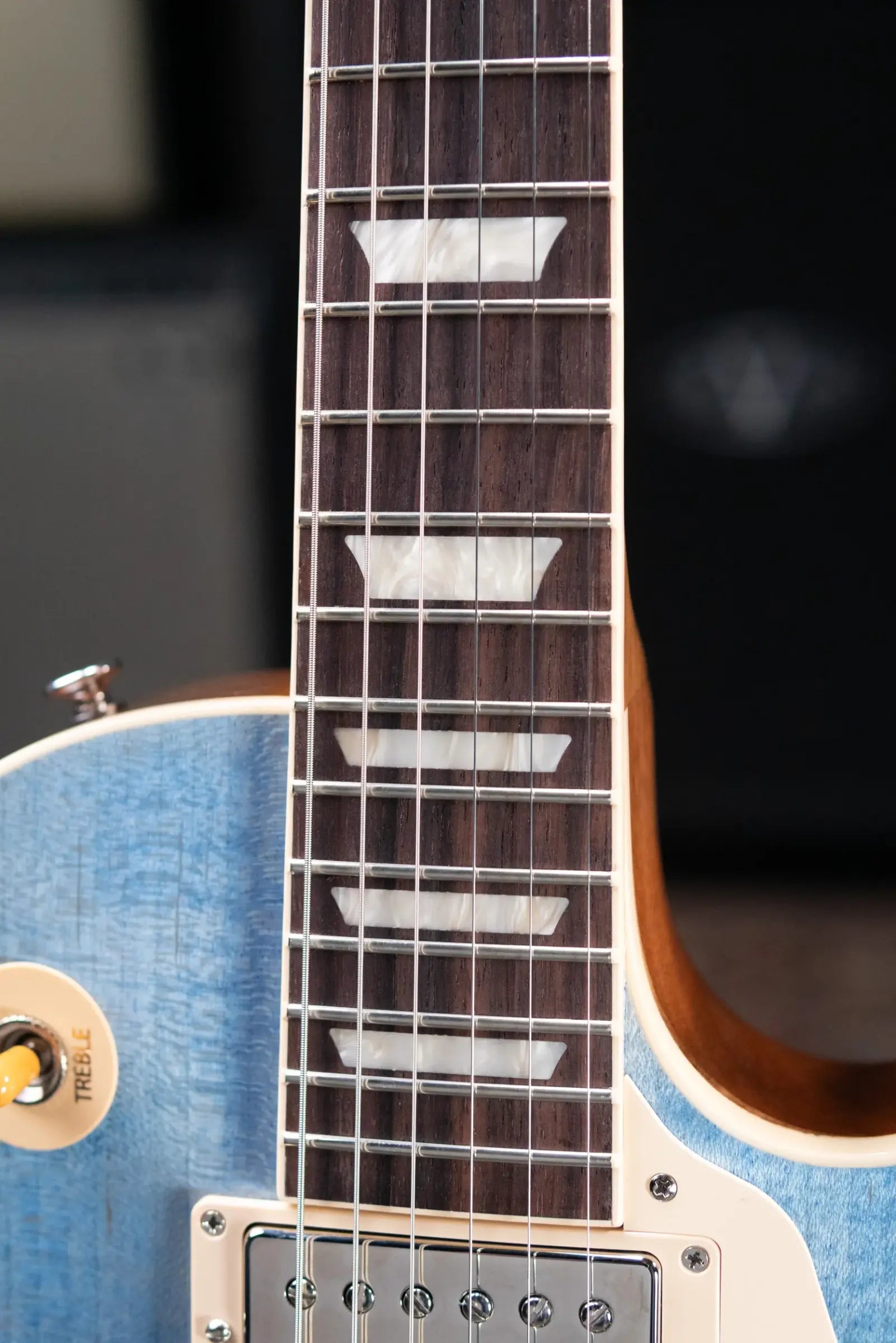 Gibson Les Paul Standard '50s Figured Top Electric Guitar - Ocean Blue with Hardshell Case