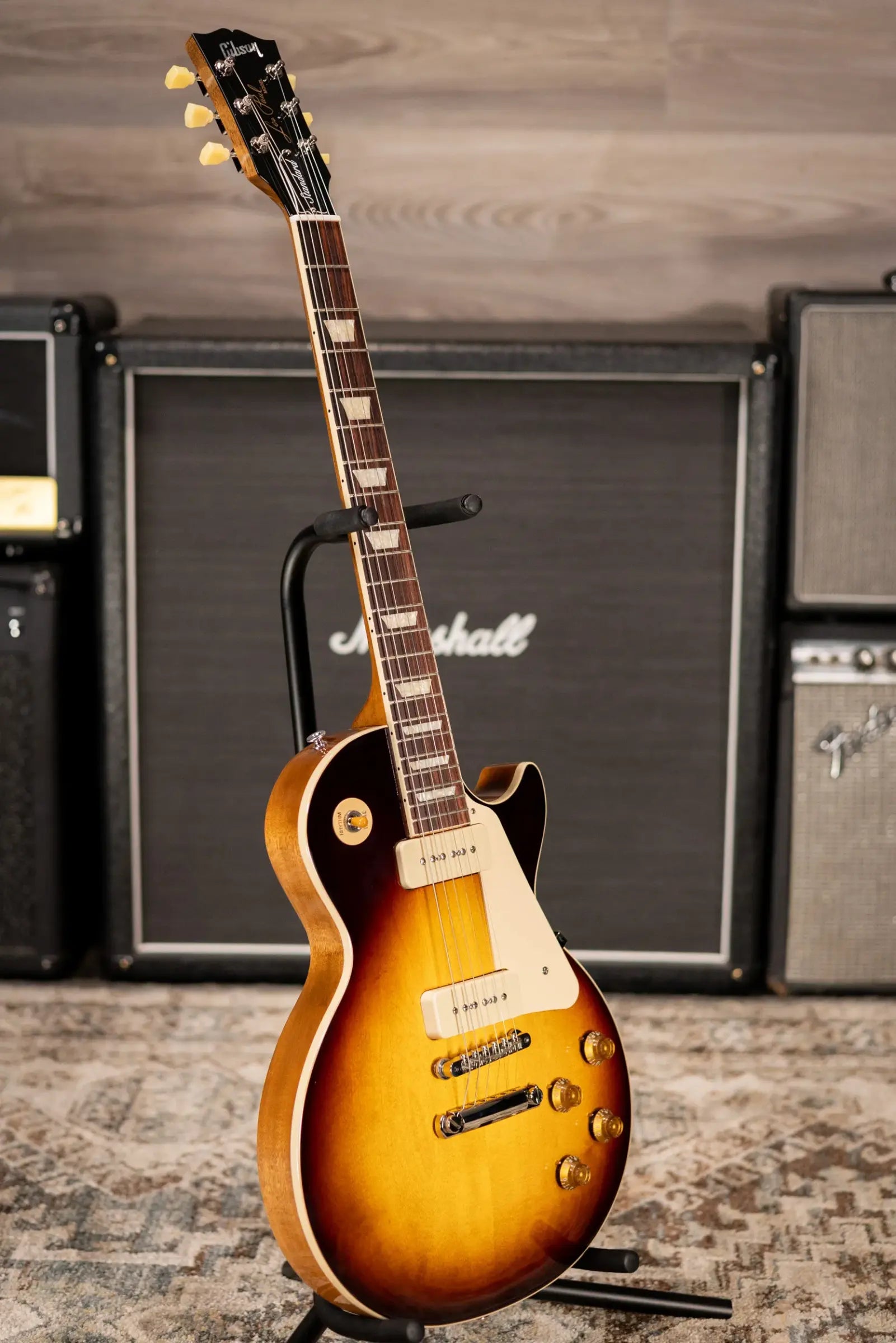 Gibson Les Paul Standard '50s P-90 Electric Guitar - Tobacco Burst with Hardshell Case