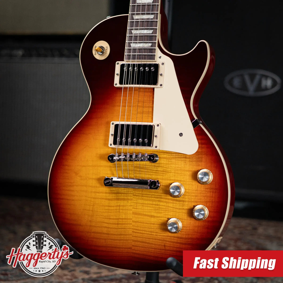 Gibson Les Paul Standard '60s Electric Guitar - Bourbon Burst with Hardshell Case