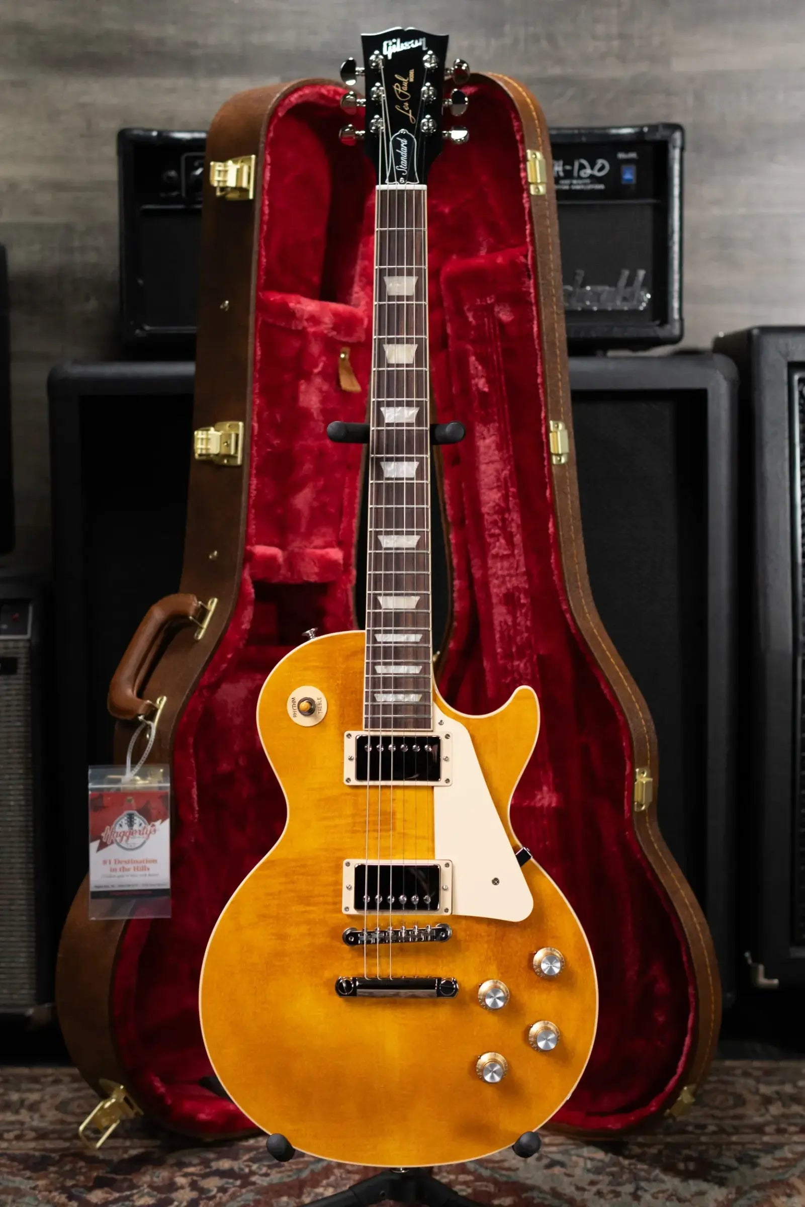 Gibson Les Paul Standard '60s Figured Top Electric Guitar - Honey Amber with Hardshell Case