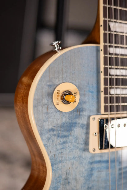 Gibson Les Paul Standard '60s Figured Top Electric Guitar - Ocean Blue with Hardshell Case