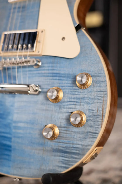 Gibson Les Paul Standard '60s Figured Top Electric Guitar - Ocean Blue with Hardshell Case
