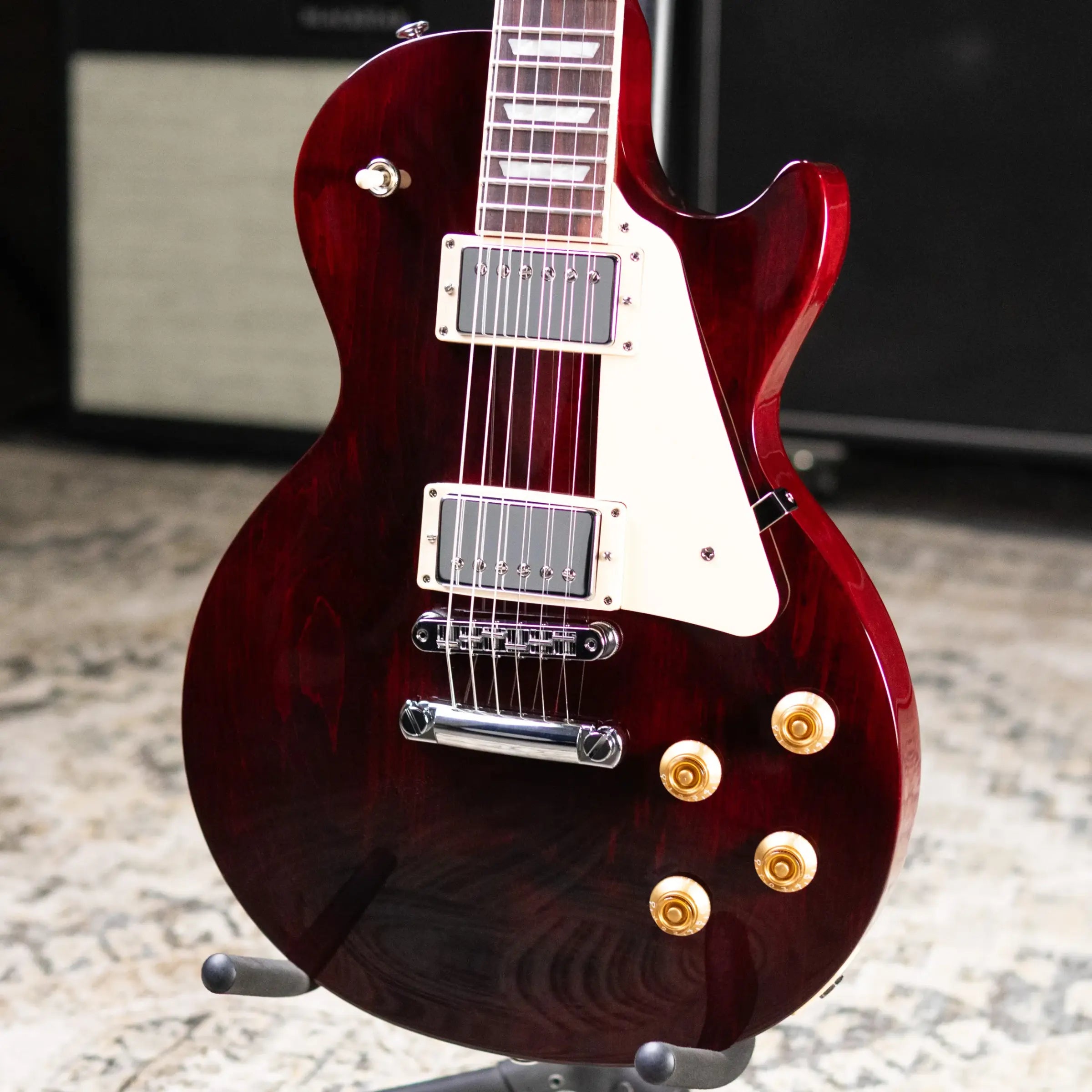 Gibson Les Paul Studio Electric Guitar - Wine Red with Gig Bag