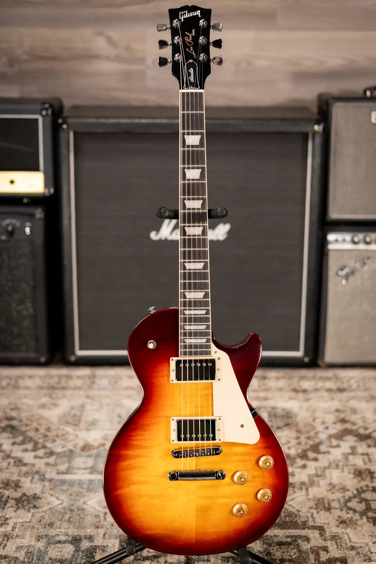 Gibson Les Paul Studio Session Electric Guitar - Bourbon Burst with Softshell Gig Bag
