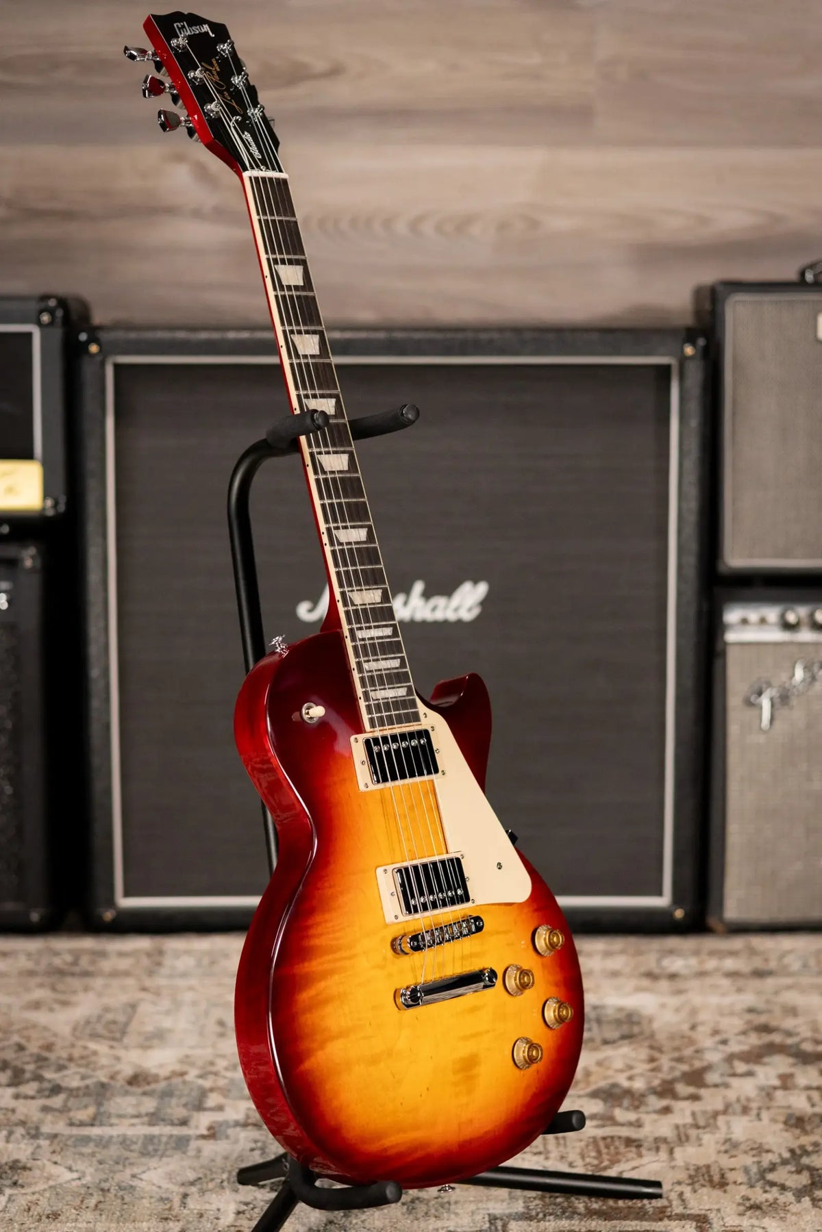 Gibson Les Paul Studio Session Electric Guitar - Bourbon Burst with Softshell Gig Bag