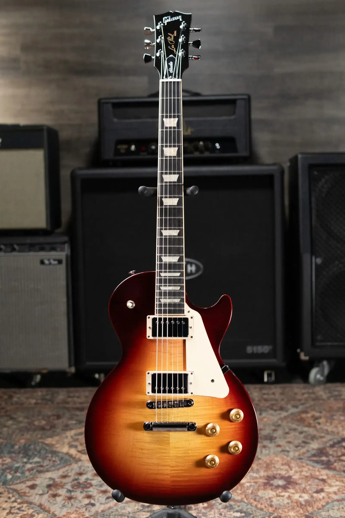 Gibson Les Paul Studio Session Electric Guitar - Bourbon Burst with Softshell Gig Bag