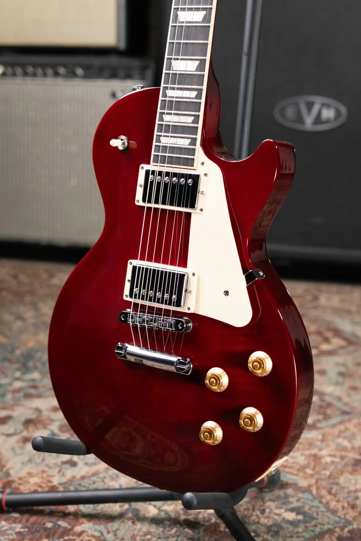 Gibson Les Paul Studio Session Electric Guitar - Cherry with Softshell Gig Bag