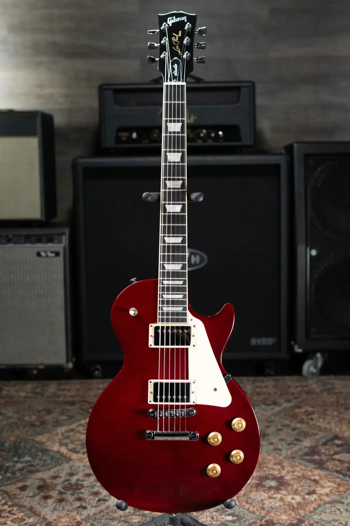Gibson Les Paul Studio Session Electric Guitar - Cherry with Softshell Gig Bag