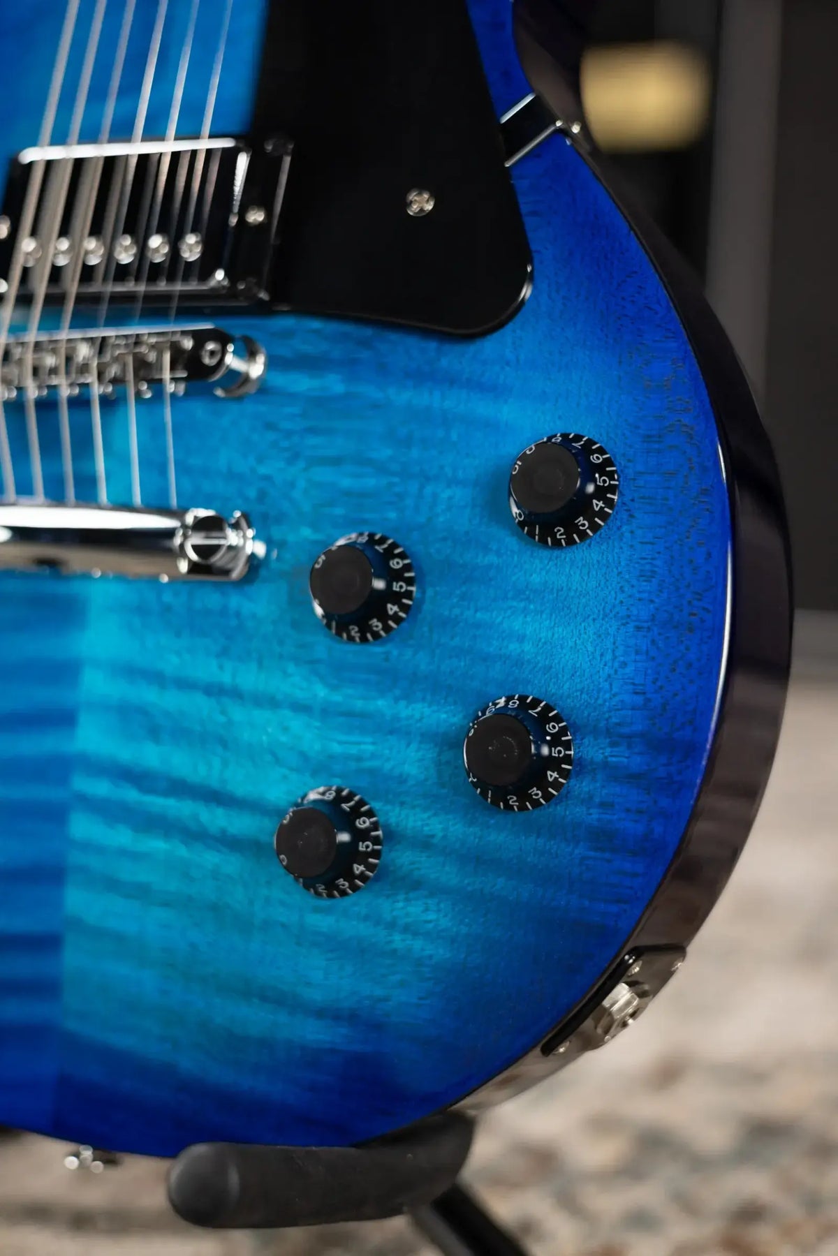 Gibson Les Paul Studio Session Electric Guitar - Cobalt Burst with Gig Bag