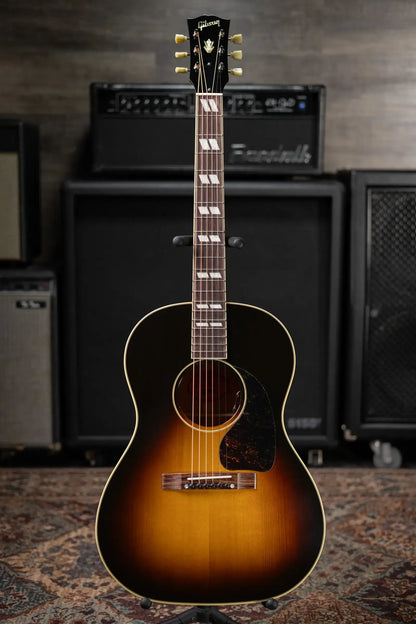 Gibson Nathaniel Rateliff Signature LG-2 Western Acoustic/Electric Guitar - Vintage Sunburst with Hardshell Case