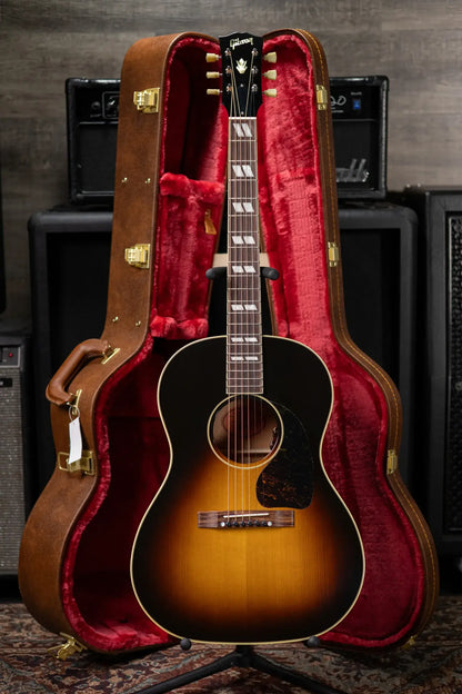 Gibson Nathaniel Rateliff Signature LG-2 Western Acoustic/Electric Guitar - Vintage Sunburst with Hardshell Case
