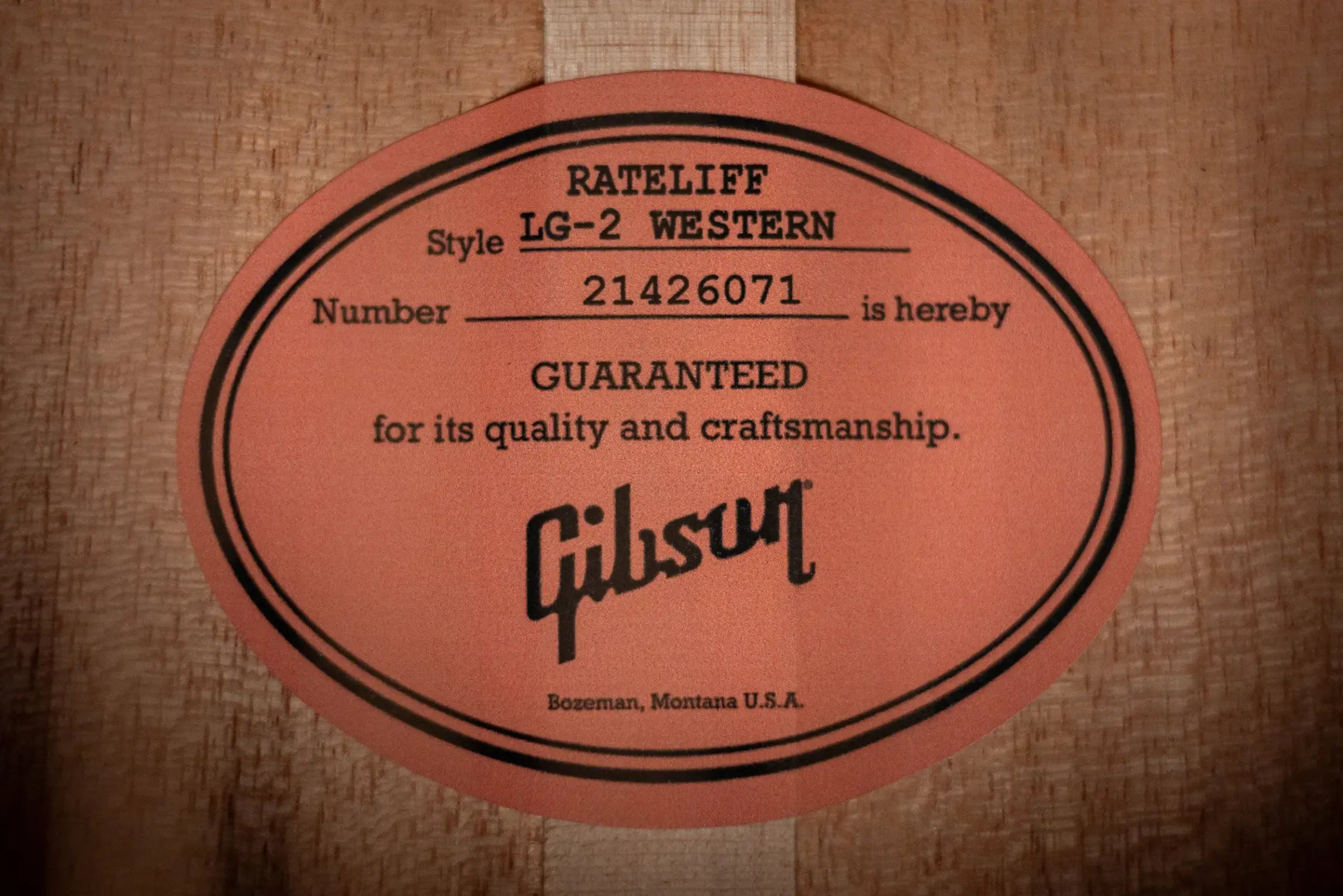 Gibson Nathaniel Rateliff Signature LG-2 Western Acoustic/Electric Guitar - Vintage Sunburst with Hardshell Case