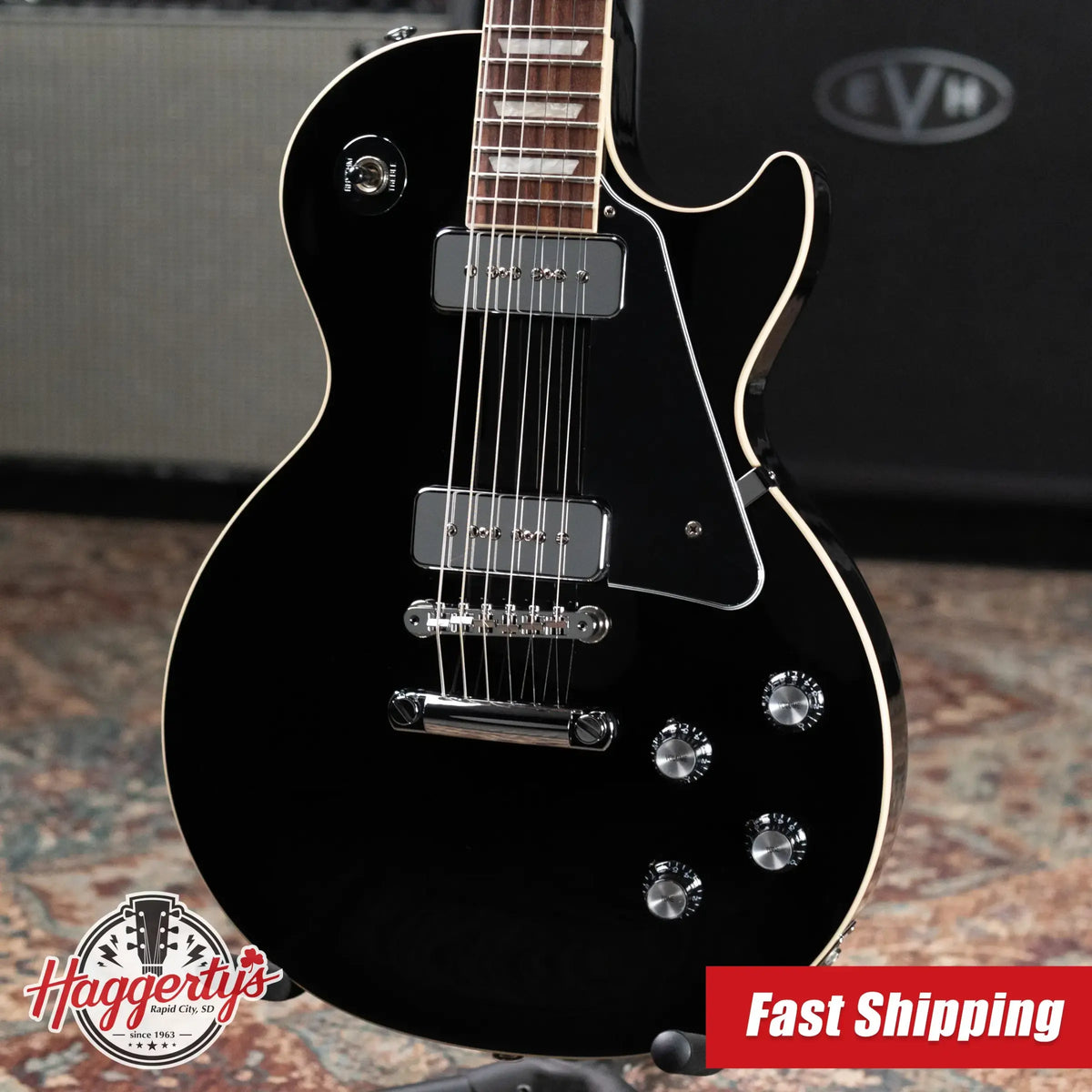 Gibson Noel Gallagher Signature Les Paul Standard Electric Guitar - Ebony with Hardshell Case