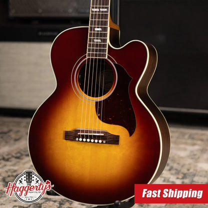 Gibson Parlor Rosewood EC Acoustic/Electric Guitar - Rosewood Burst with Hardshell Case
