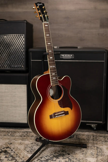 Gibson Parlor Rosewood EC Acoustic/Electric Guitar - Rosewood Burst with Hardshell Case