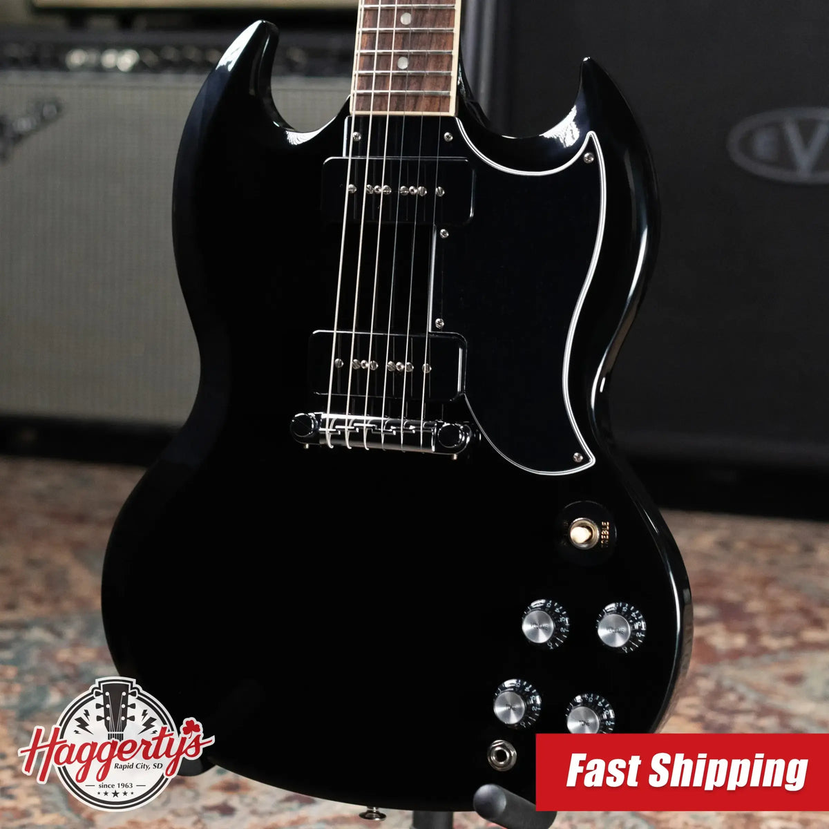 Gibson SG Special Electric Guitar - Ebony with Hardshell Case