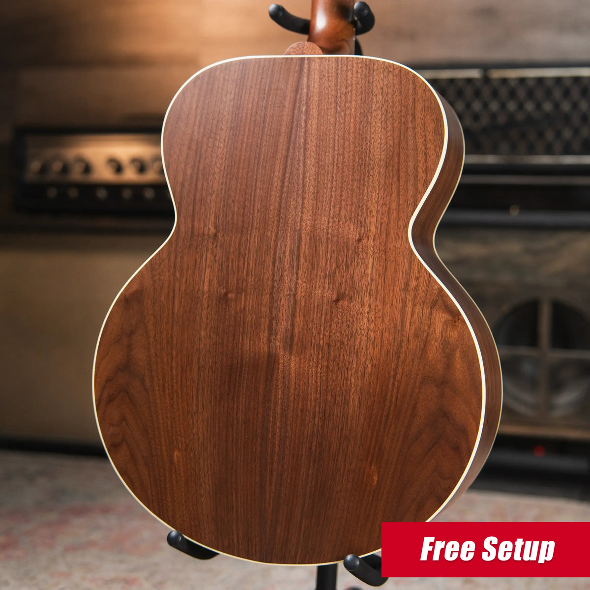 Gibson SJ-200 Studio Walnut Jumbo Acoustic/Electric Guitar - Natural with Hardshell Case - Demo