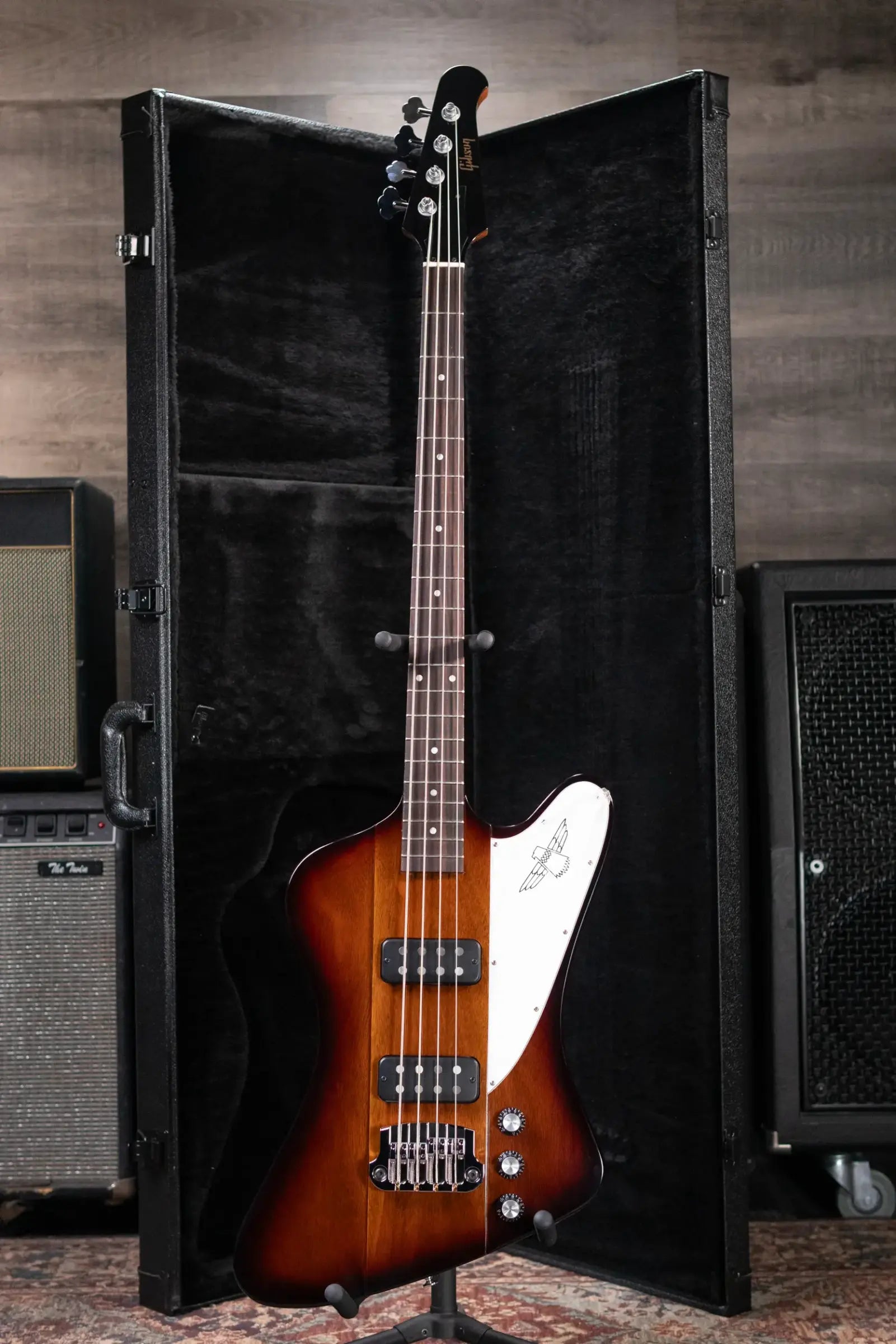 Gibson Thunderbird Electric Bass Guitar - Tobacco Sunburst Perimeter with Hardshell Case