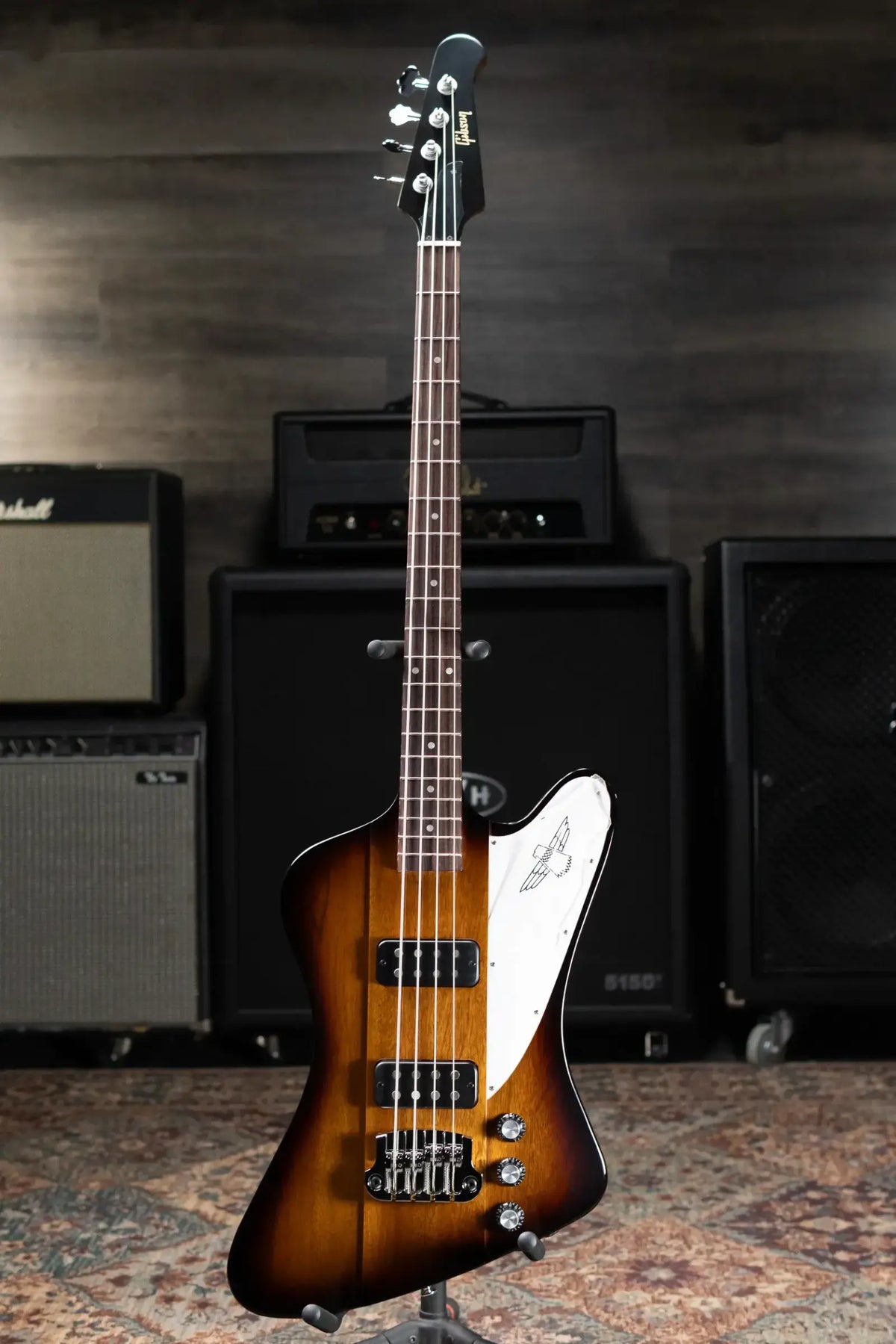 Gibson Thunderbird Electric Bass Guitar - Tobacco Sunburst Perimeter with Hardshell Case