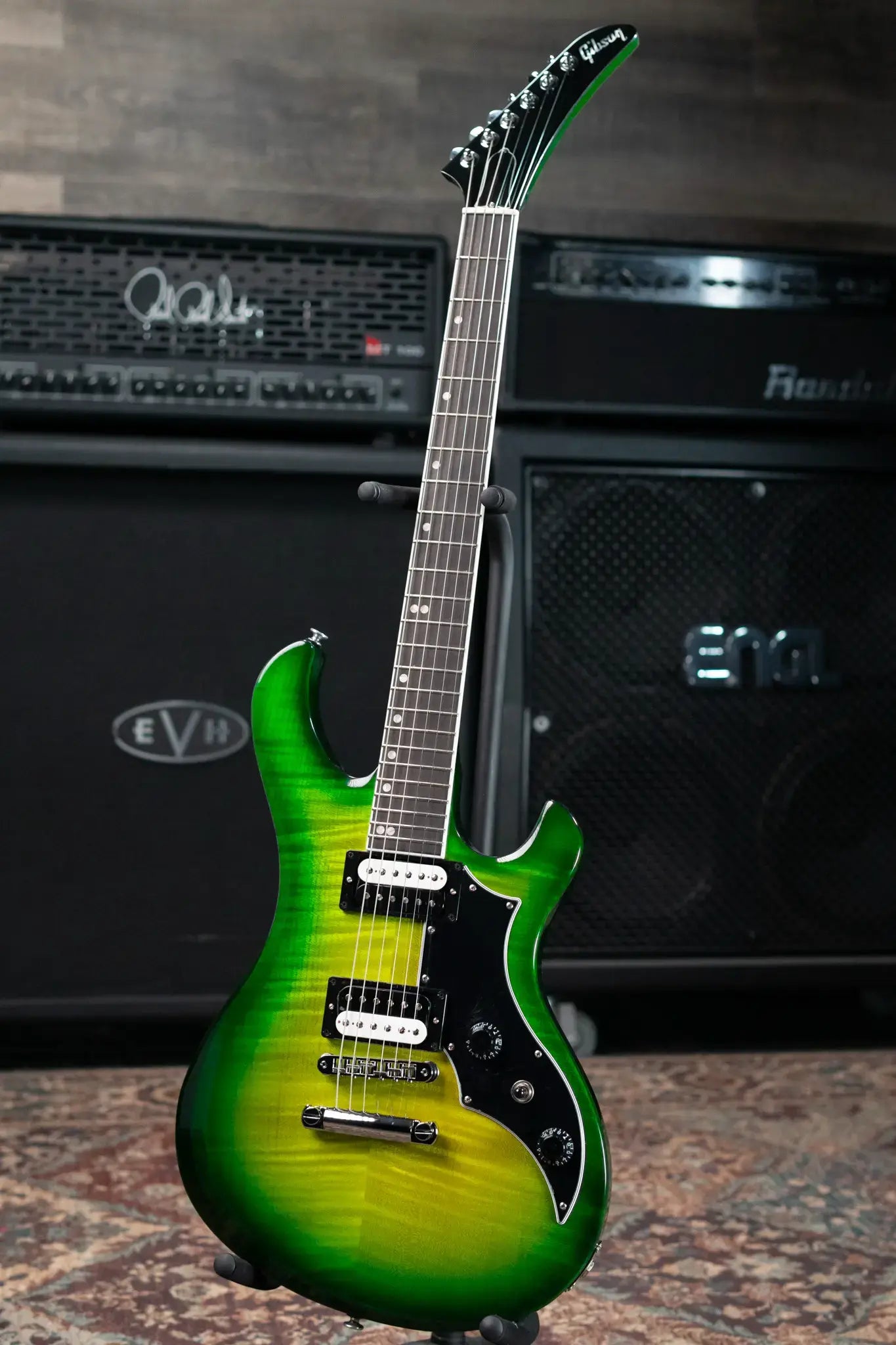 Gibson Victory Figured Top Electric Guitar - Iguana Burst with Hardshell Case