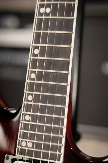 Gibson Victory Figured Top Electric Guitar - Wine Red Burst with Dirty Fingers Pickups and Hardshell Case