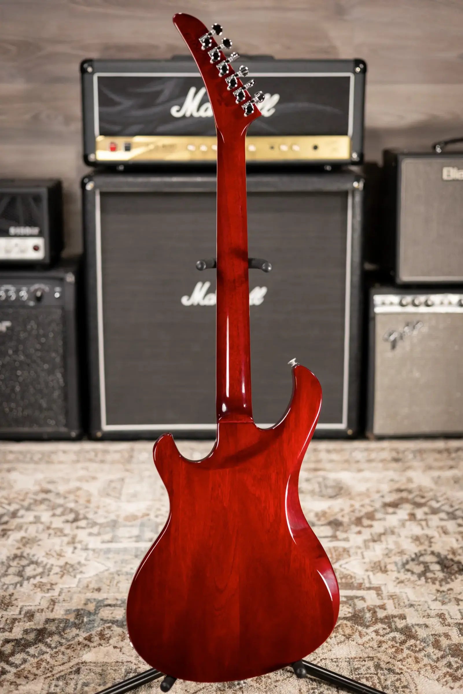 Gibson Victory Figured Top Electric Guitar - Wine Red Burst with Dirty Fingers Pickups and Hardshell Case