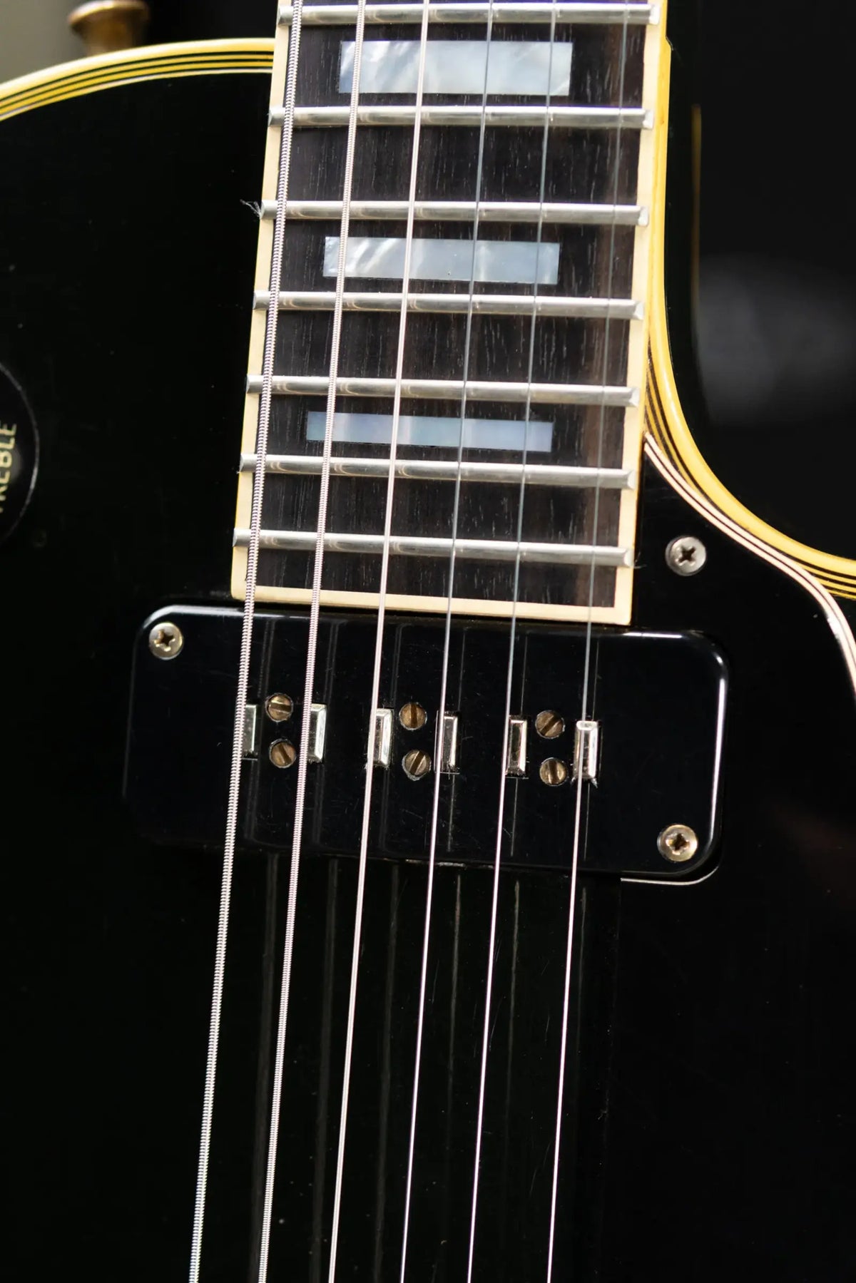 Gibson Vintage 1973 Les Paul Custom '54 Reissue Electric Guitar - Ebony with Hardshell Case - Used