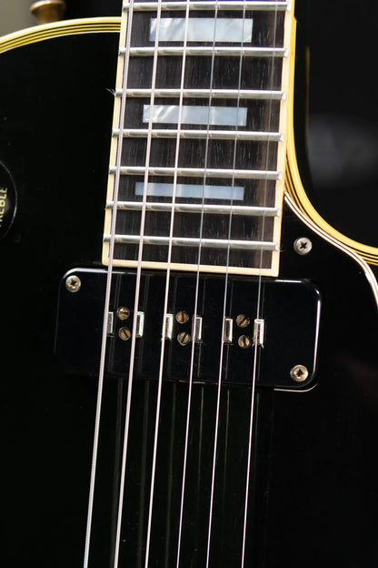 Gibson Vintage 1973 Les Paul Custom '54 Reissue Electric Guitar - Ebony with Hardshell Case - Used