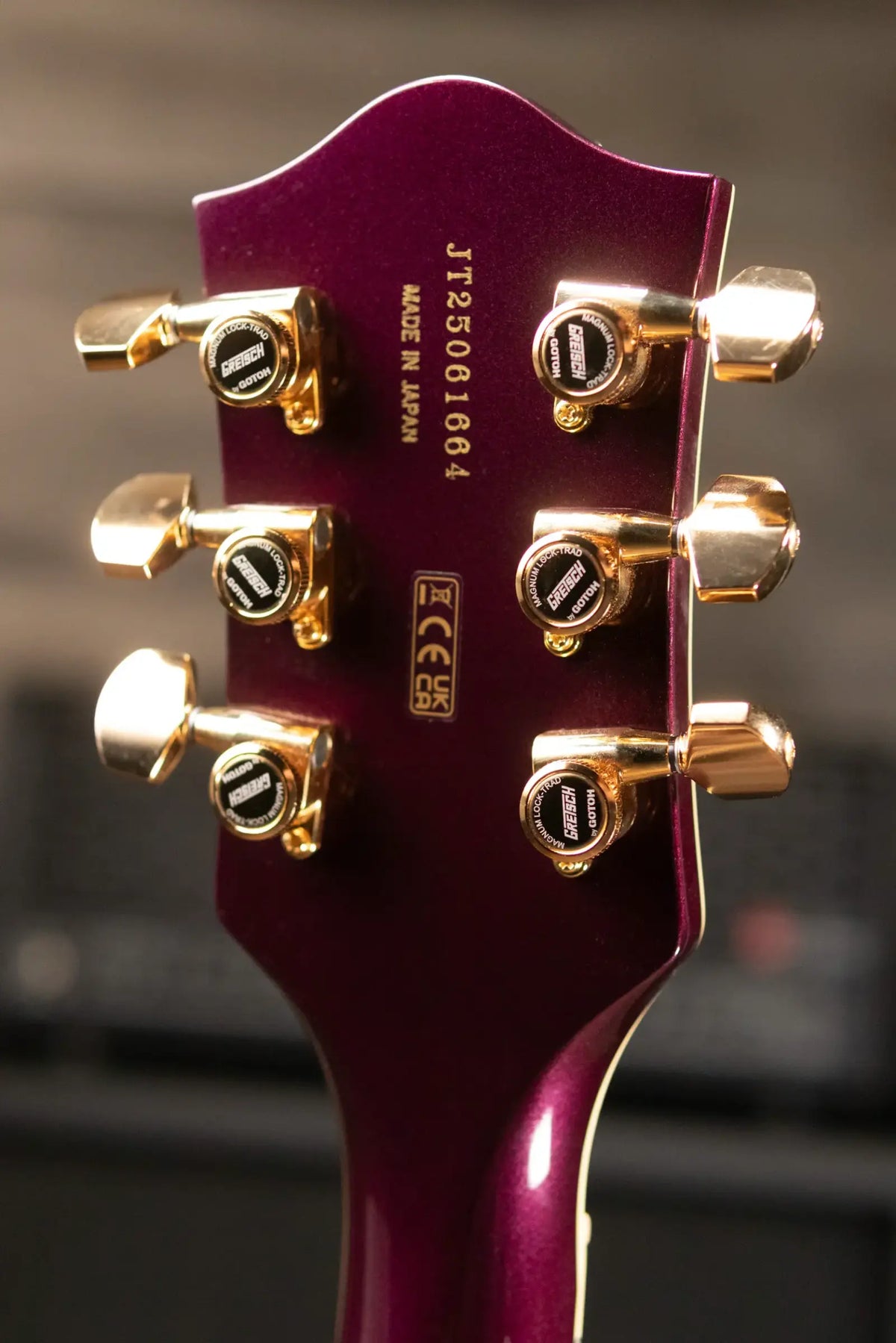 Gretsch Broadkaster Jr. LX Center Block with String-Thru Bigsby Electric Guitar - Blackberry with Hardshell Case - Demo
