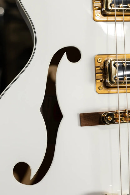 Gretsch G5422TG Electromatic Classic Hollow Body with Bigsby Electric Guitar - Snowcrest White