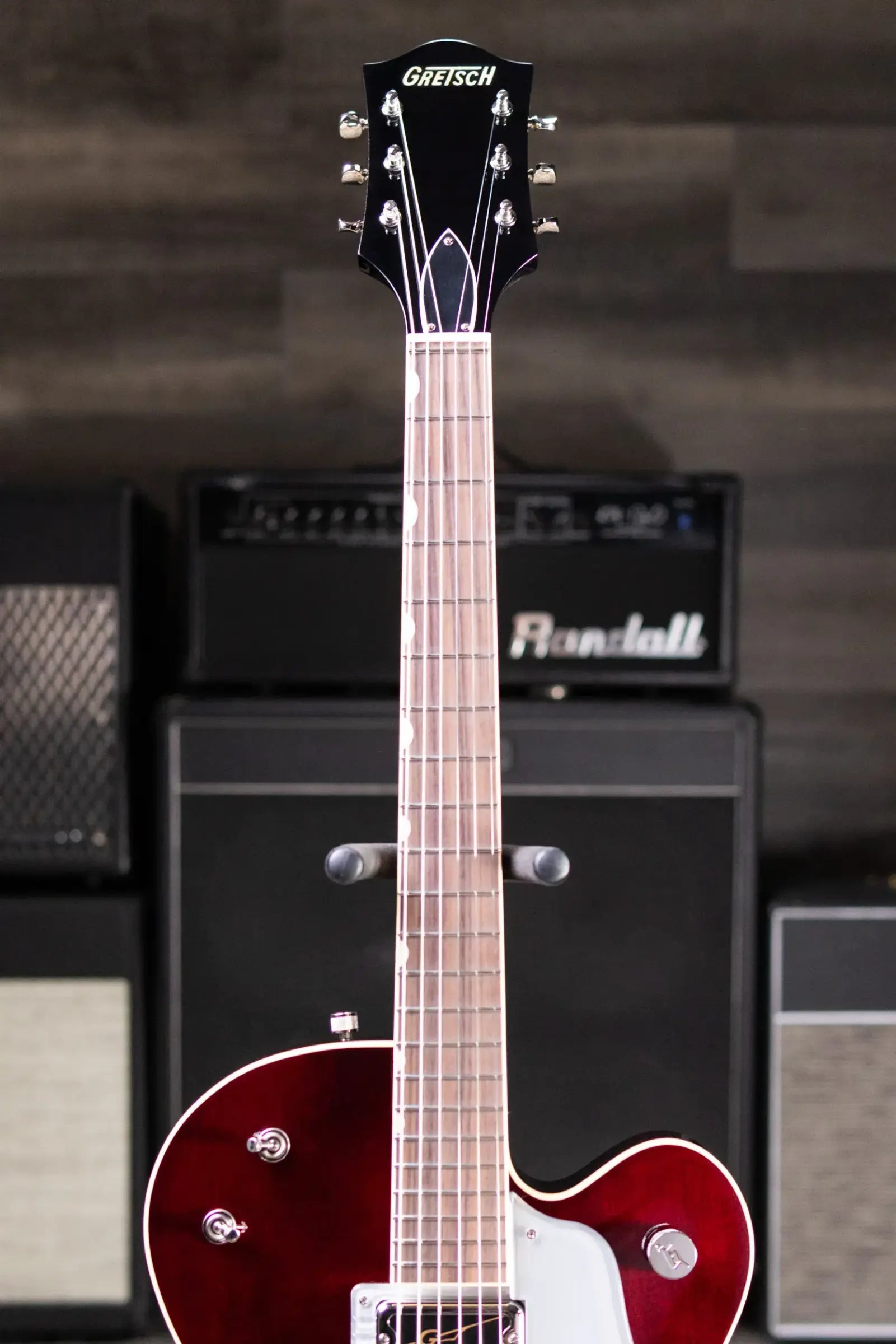 Gretsch G6119T-62 Vintage Select Edition '62 Tennessean Hollow Body with Bigsby Electric Guitar - Dark Cherry Stain with Hardshell Case
