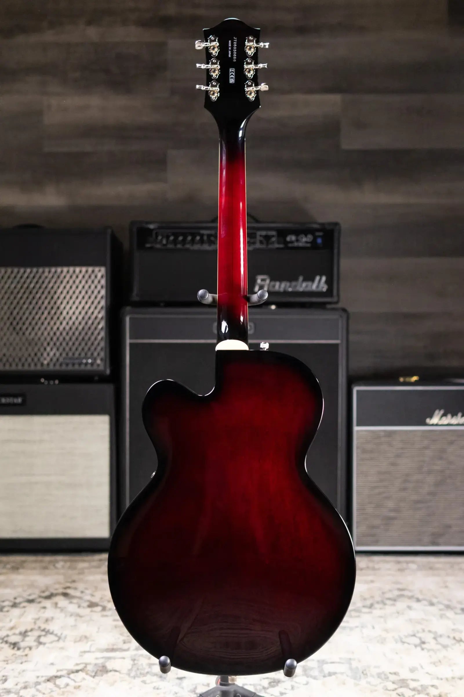 Gretsch G6119T-62 Vintage Select Edition '62 Tennessean Hollow Body with Bigsby Electric Guitar - Dark Cherry Stain with Hardshell Case