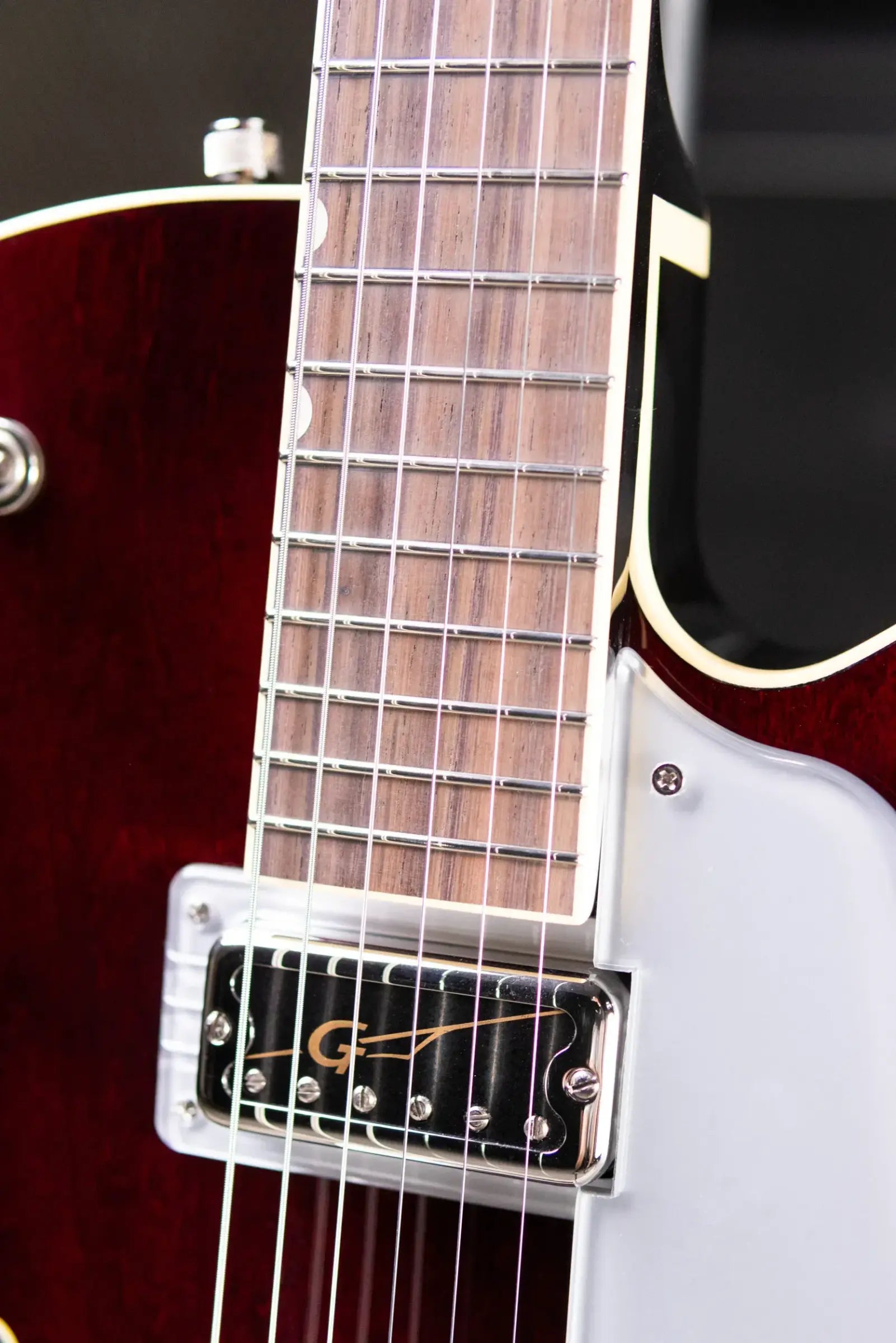 Gretsch G6119T-62 Vintage Select Edition '62 Tennessean Hollow Body with Bigsby Electric Guitar - Dark Cherry Stain with Hardshell Case