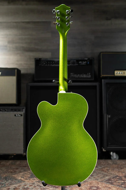 Gretsch G6120T-HR Brian Setzer Signature Hot Rod Hollow Body with Bigsby, Rosewood Fingerboard - Extreme Coolant Green Sparkle with Deluxe Hardshell Case