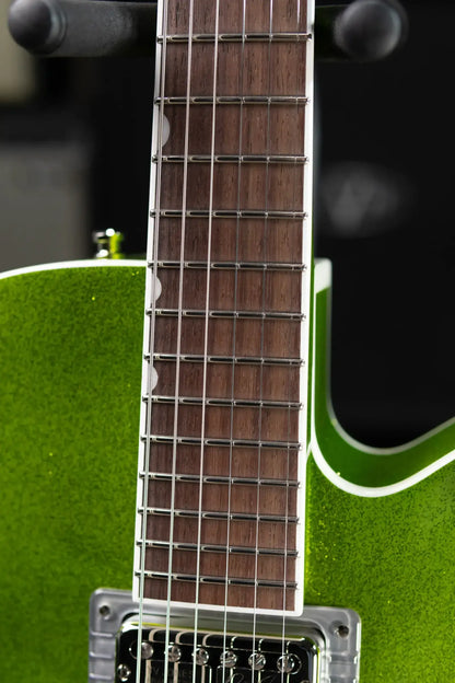 Gretsch G6120T-HR Brian Setzer Signature Hot Rod Hollow Body with Bigsby, Rosewood Fingerboard - Extreme Coolant Green Sparkle with Deluxe Hardshell Case