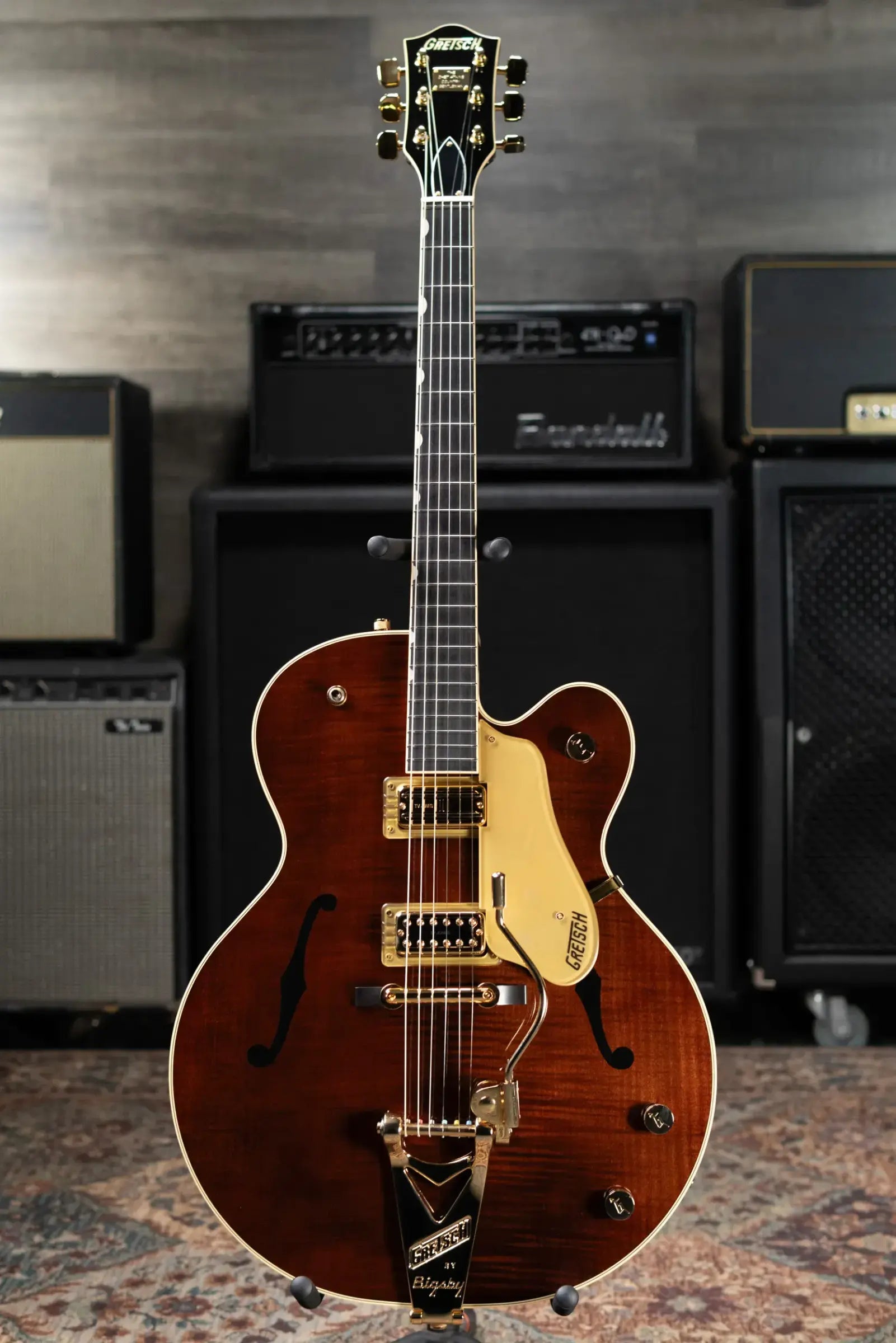 Gretsch G6122T-59 Vintage Select Edition '59 Chet Atkins Country Gentleman Hollow Body with Bigsby Electric Guitar - Walnut Stain Lacquer with Hardshell Case