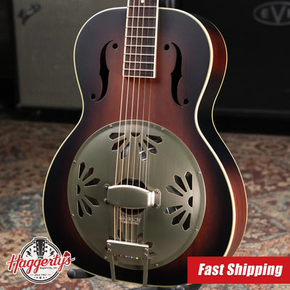 Gretsch G9241 Alligator Biscuit Round-Neck Acoustic/Electric Resonator Guitar - 2-Color Sunburst
