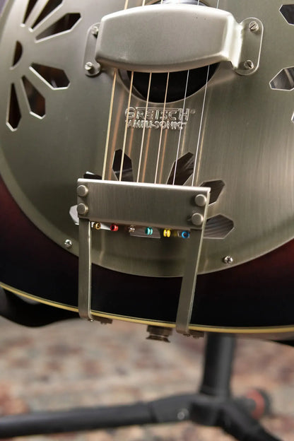 Gretsch G9241 Alligator Biscuit Round-Neck Acoustic/Electric Resonator Guitar - 2-Color Sunburst