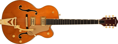 Gretsch Synchromatic Nashville Hollow Body Single-Cut with Bigsby Electric Guitar - 50's Orange Stain with Hardshell Case