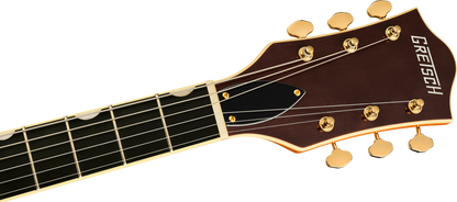 Gretsch Synchromatic Nashville Hollow Body Single-Cut with Bigsby Electric Guitar - 50's Orange Stain with Hardshell Case