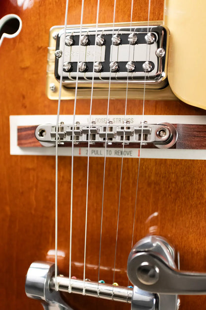 Gretsch Tennessean Hollow-Body with String-Thru Bigsby Electric Guitar - Havana Burst with Hardshell Case - Demo