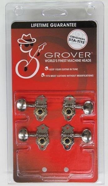 Grover Geared Ukulele Tuning Keys Nickel Set of 4