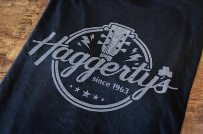 Haggertys Logo Black Men Crew Neck T Shirt haggertys 2