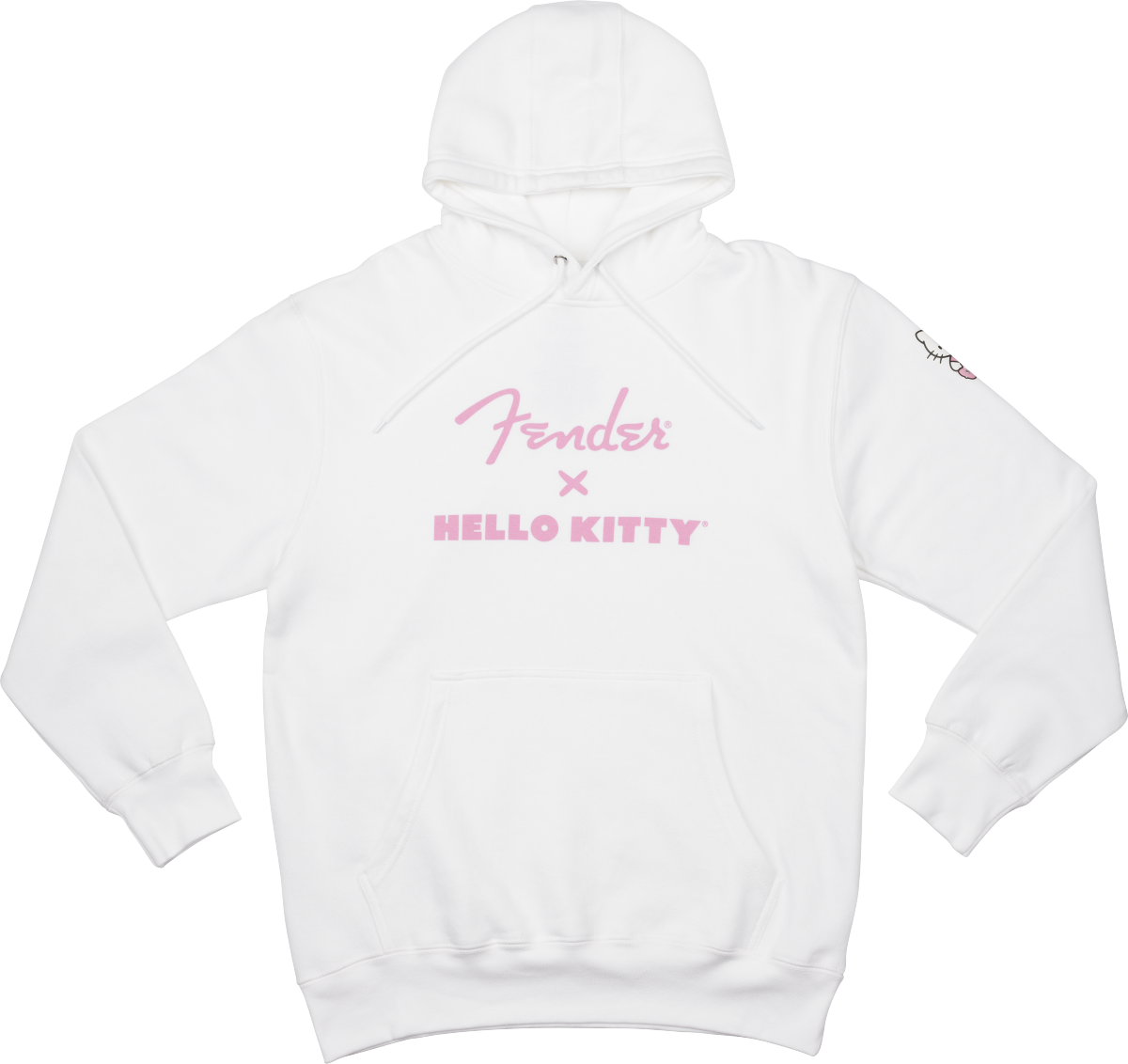 Hello Kitty Logo Hoodie White 1