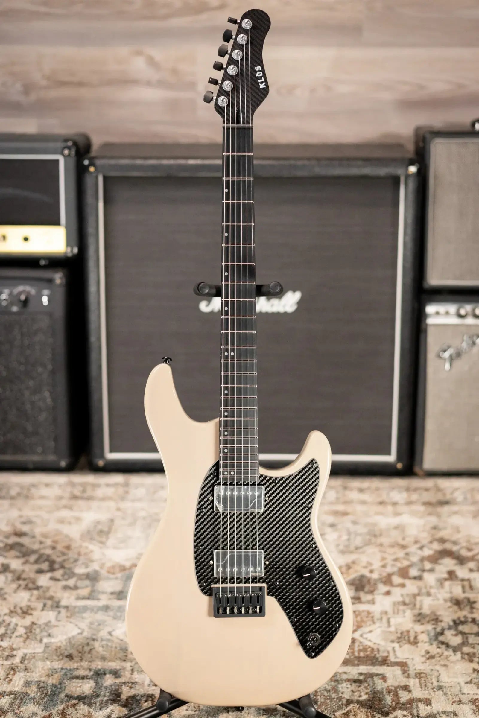 KLOS Custom Series Artemis 24 Fishman Electric Guitar - Feather with Locking Tuners and  Gig Bag