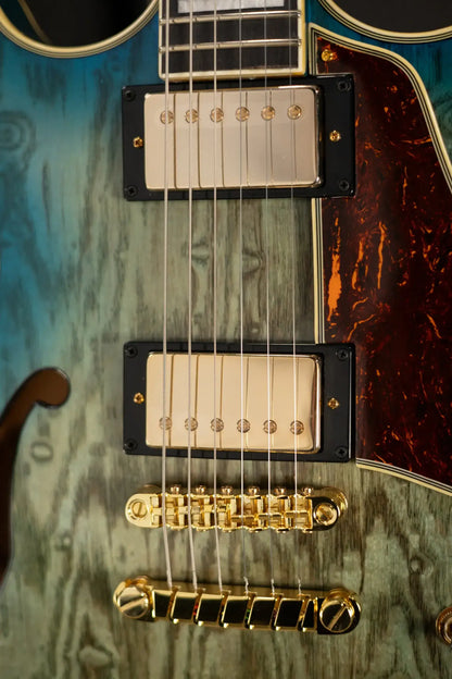 Ibanez AM93QAJBB Artcore Expressionist Semi-Hollow Electric Guitar - Jet Blue Burst